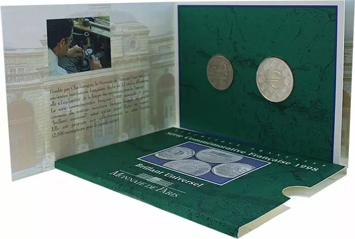 Pièce France - Monnaie de Paris Coffret BU 2 Francs Commémo. 1998 - Droits de l'Homme BU