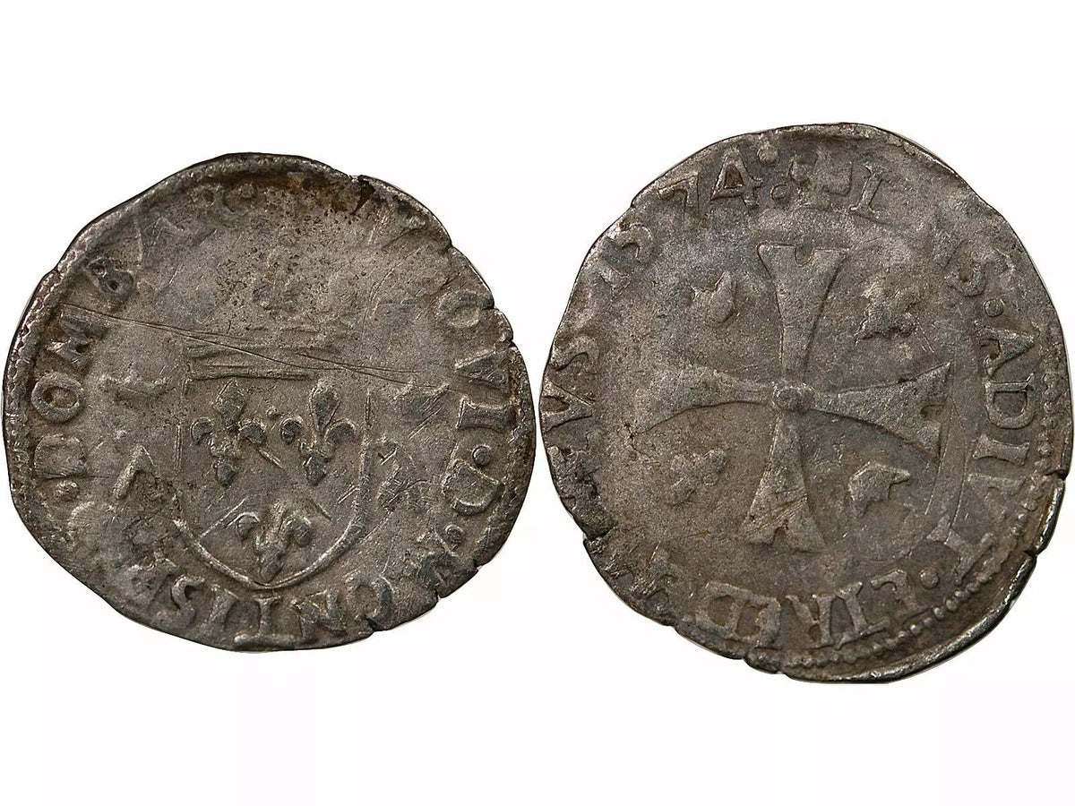 Pièce Principauté de Dombes PRINCIPAUTE DE DOMBES, LOUIS II DE MONTPENSIER - DOUZAIN 1574 TREVOUX