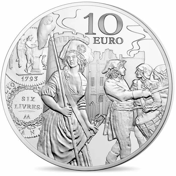 Pièce France - Monnaie de Paris L'ECU DE 6 LIVRES -SEMEUSE - 10 Euros Argent BE 2018 (MDP)