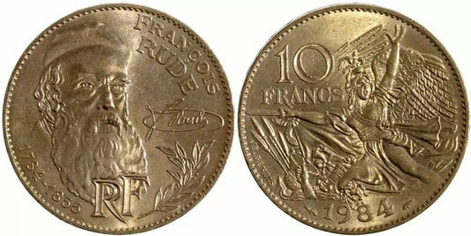 Pièce France 10 Francs François Rude - 1984