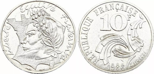 Pièce France 10 Francs Jimenez - 1986