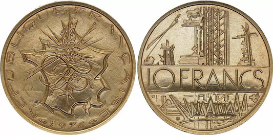 Pièce France 10 Francs Mathieu - 1976 - issu de coffret FDC