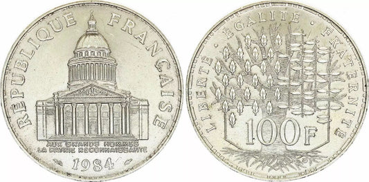 Pièce France 100 Francs Panthéon - 1984