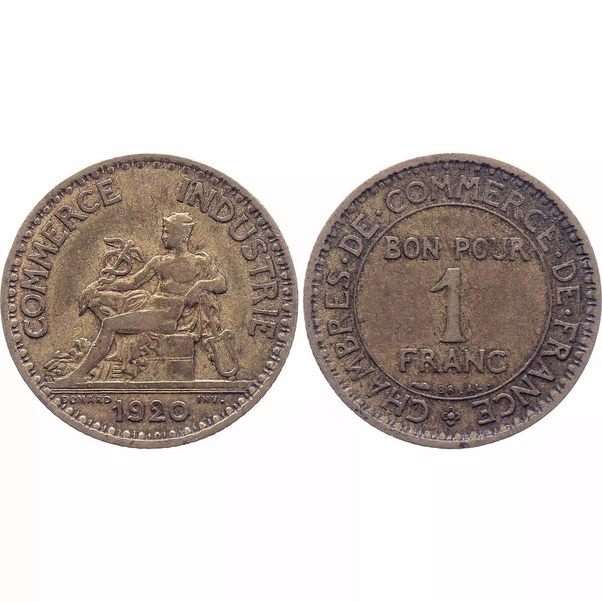 Pièce France Bon pour 1 Franc - Type Chambres de Commerce - France 1920 (EC)