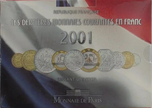 Pièce France Coffret BU 2001 - Monnaies Courantes