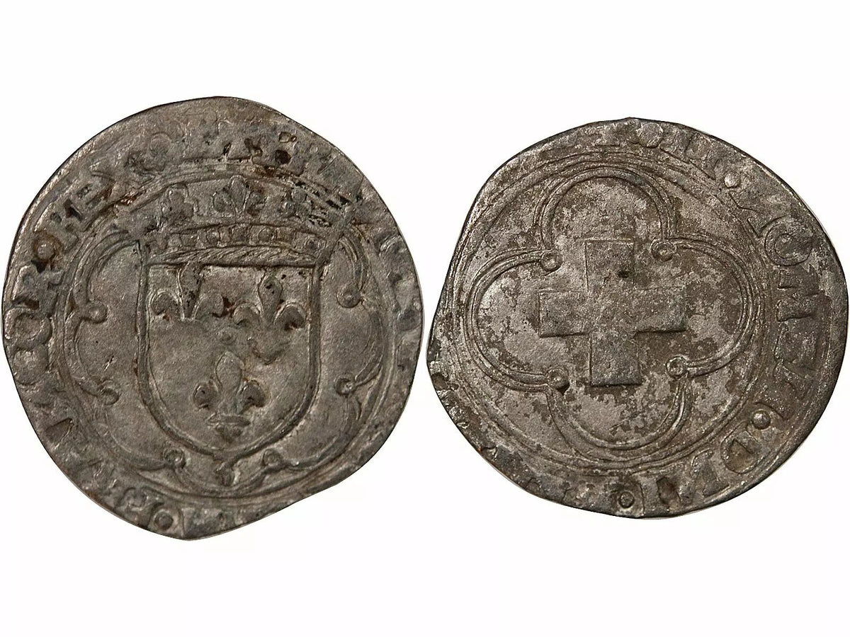 Pièce France FRANCOIS I - DOUZAIN A LA CROISETTE, 1er TYPE - z GRENOBLE