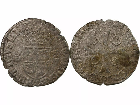 Pièce France HENRI III - DOUZAIN DU DAUPHINE AU DEUX H COURONNEES 1576