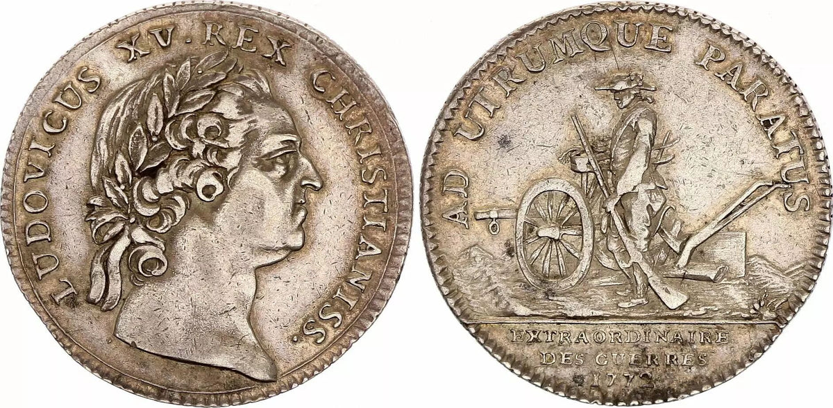France Louis XV -  Extraordinaires des Guerres - 1772 - Argent