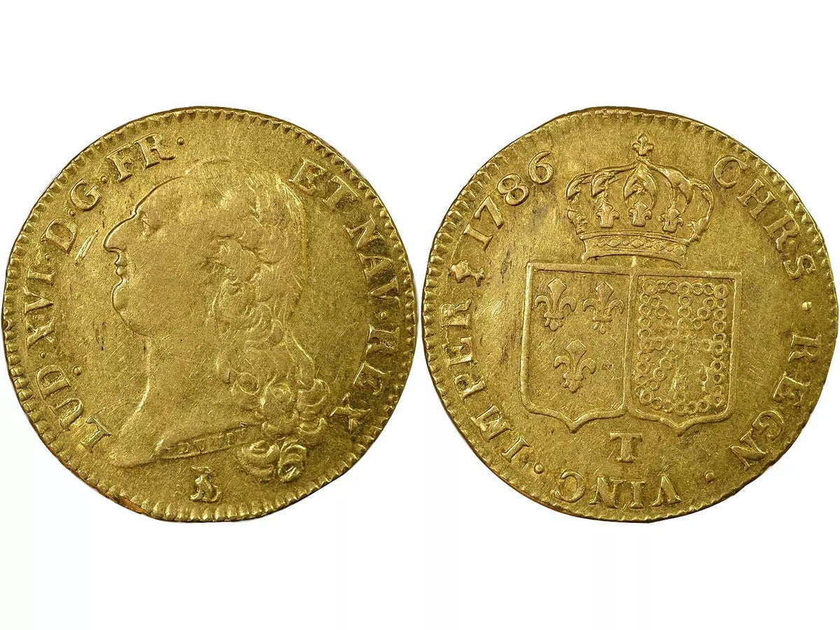 Pièce France Louis XVI - Double  Louis d'Or, Tête nue - 1786 T Nantes